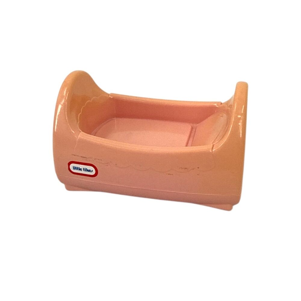 Little Tikes dollhouse Baby Bed Bassinet vintage pink for dolls